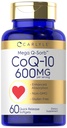 Carlyle CoQ10 600 mg Softgels 124; 60 Hrabia 124; Mega Q- Sorb Koenzym Q- 10 Bilans 124; z Black Pepper Extract 124; Non-GMO & Gluten