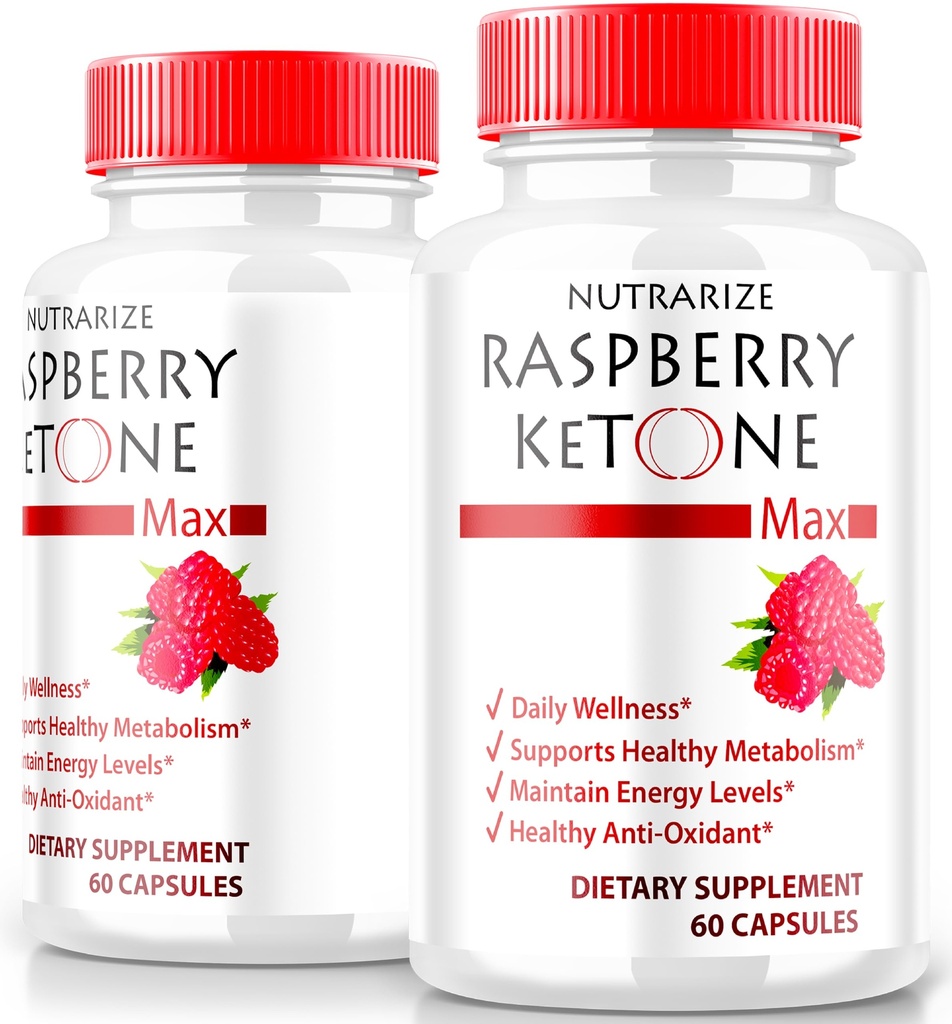 (2 Pack) Kapsułki z ketonu malinowego, Oficjalny Keton malinowy do utraty wagi, All- Naturalna formuła Keto odblokować swoje ciało i cele fitness, RaspberryKetone 1200MG Suplement, Opinie (120 kapsułki)