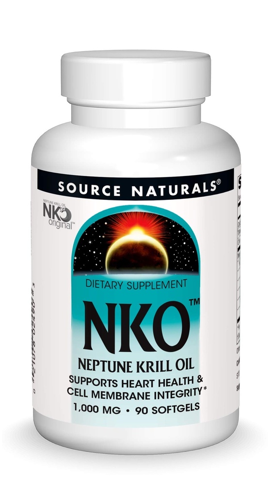 Źródło Naturals NKO Neptune Krill Oil, Supports Heart Health and Cell Membrane Integraty *, 1000 mg - 90 Softgels