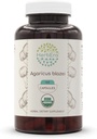 HerbEra Agaricus Blazei USDA Organic 120 Kapsułki 124; Natural Herbal Supplement Agregat 124; Certified Organic Vegetarian Capsules and Organic Agaricus Blazei (Agaricus blazei murill) Suszony Mushroom (120 Kapsułki)