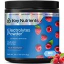 Numery KLUCZOWE Multiwitamina Electrolytes Powder No Sugar - Sweet Blue Raspberry Electrolyte Powder - Endurance & Suplement energii - Hydration Powder - No Calories - 90 Służenie - Made in USA