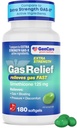 GenCare -Extra wytrzymałość Relief Gaz Simeticone 125mg (180 Softgels) Maksymalna wytrzymałość przeciwgazowe Pigułki do rozdmuchiwania Relief, Ciśnienie i dyskomfort - Porównaj do Generic Extra Strength Gas X