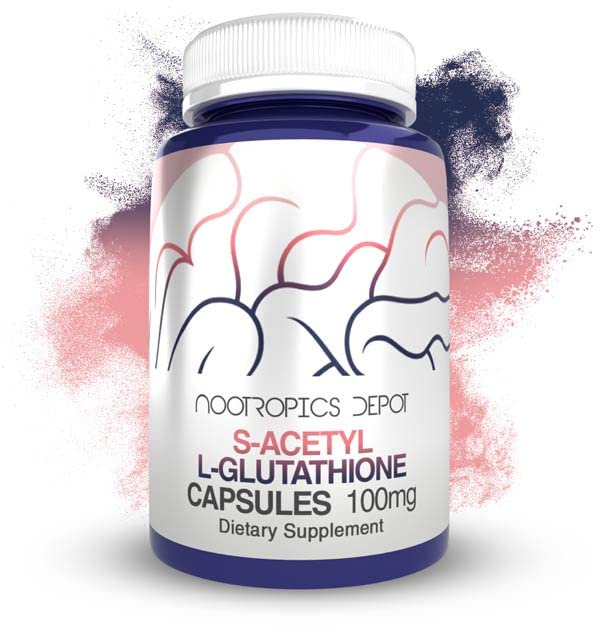 S- Acetyl L- glutation kapsułki 124; 100mg kapsułki 124; 180 licz 124; wysoka biodostępność glutationu 124; Nootropics Depot