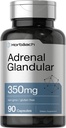 Horbäach Raw Nadnercza Glandular 124; 350 mg 124; 90 Kapsułki Gulten 124; Non- GMO, Gluten