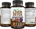BioFinest Liver Detox Supplement - 22 Nutrigents Milk Thistle Artichock Celery Seed Chanca Piedra Beet Root Dandelion Turmeric Ginger - Alcohol Cleanse Energy Trawienie Metabolizm (120 Veg. Kapsułki)