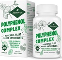20- in-1 Suplement polifenoli ponad 20 Owoce, Warzywa i Polifenole, Potężne przeciwutleniacze, Quercetin, Resveratrol, Turmeric, Zielona herbata, Polifenole do obrony wieku, Energia i immunologiczne, 90 Kapsułki