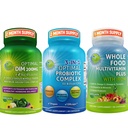 Hormonal Balance & Digestive Health Trio - DIM 200mg z BioPerine ® & Cruciferous Vegegies + 3- in-1 Probiotic z prebiotykiem i enzymami + Whole Food Multivitamin z żelazem - Wegan Wellness Support