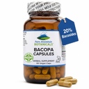 Pure Mountain Botanicals Bacopa Monnieri Kapsułki - Wegan Caps z organiczną Bacopa & Standaryzowane Bacopa Extract Supplement