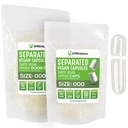 XPRS Nutra Vegan Rozmiar 000 Rozdzielone kapsułki - 100 Hrabia Premium Puste Czapki Rozdzielone w Torbach - Wyczyść puste kapsułki - 000 Pigułki do napełniania suplementu DIY