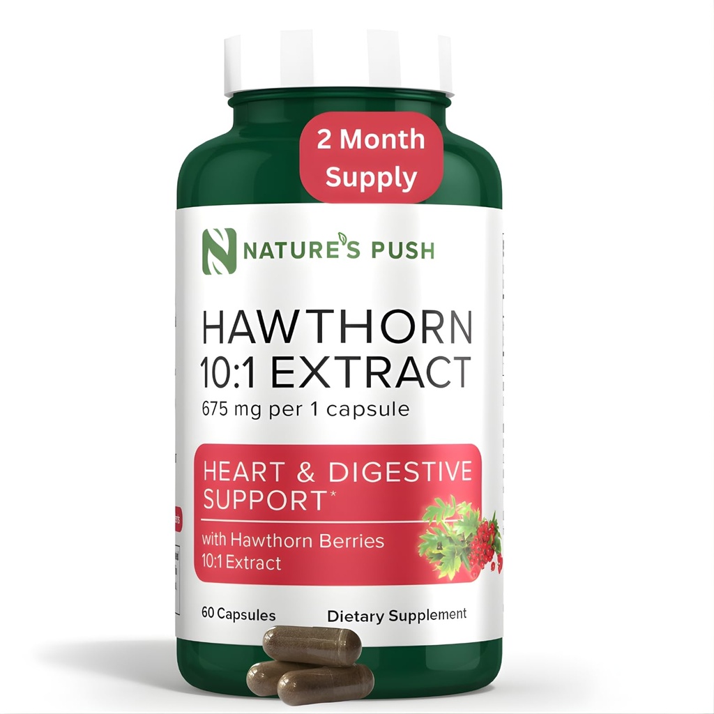 Super Potężny Hawthorn Berry 10: 1 Ekstrakt Kapsułki do trawienia Heart Health i wsparcia glikemicznego - Extra Siła Hawthorn Berry Kapsułki - Non-GMO Gluten Free Vegan GMP USA 2 miesiąc dostaw