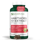 Super Potężny Hawthorn Berry 10: 1 Ekstrakt Kapsułki do trawienia Heart Health i wsparcia glikemicznego - Extra Siła Hawthorn Berry Kapsułki - Non-GMO Gluten Free Vegan GMP USA 2 miesiąc dostaw