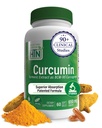Health Thru Nutrition Curcumin 650mg BCM- 95 Curcugreen Bilans 124; Turmeric Curcumin Complex 124; High Absorption Bilans 124; Healthy Influential Response 124; Clinically Studied Bilans 124; 3rd Party Tested Bilans 124; Non-GMO (Opakowanie 60)