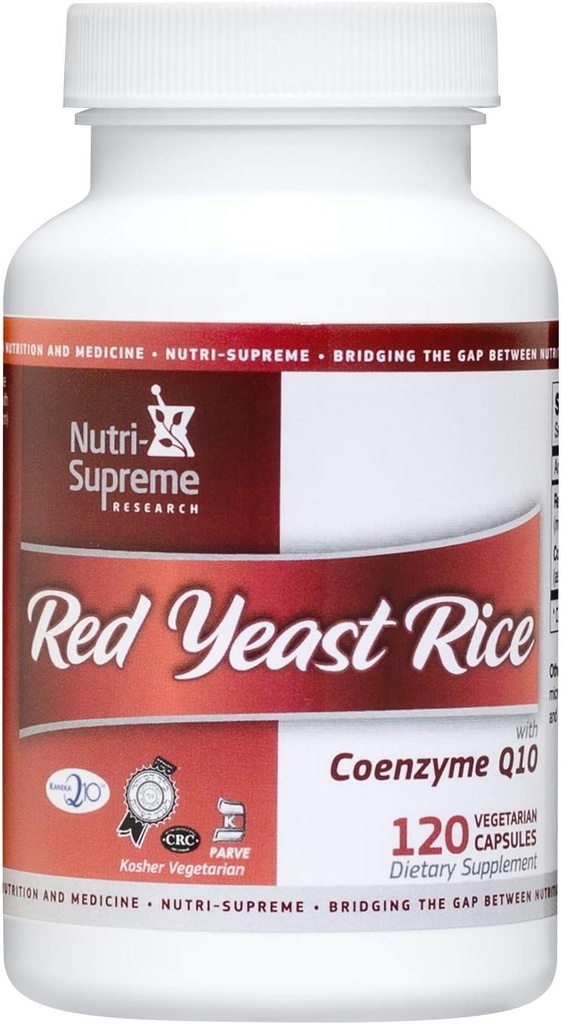 Czerwony Yeast Rice 600 mg z koenzymem Q- 10 - 120 Vegicaps