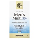 Solgar One Daily Men 's Multi 50 + Whole Body Support for Men 50 i Starsze Absorbowalne Opóźnione uwolnienie serca, Energia, Stres, Mięśnie, Kości, Prostate Support Witamina 60 Kapsułki wegańskie, 60 Służenie