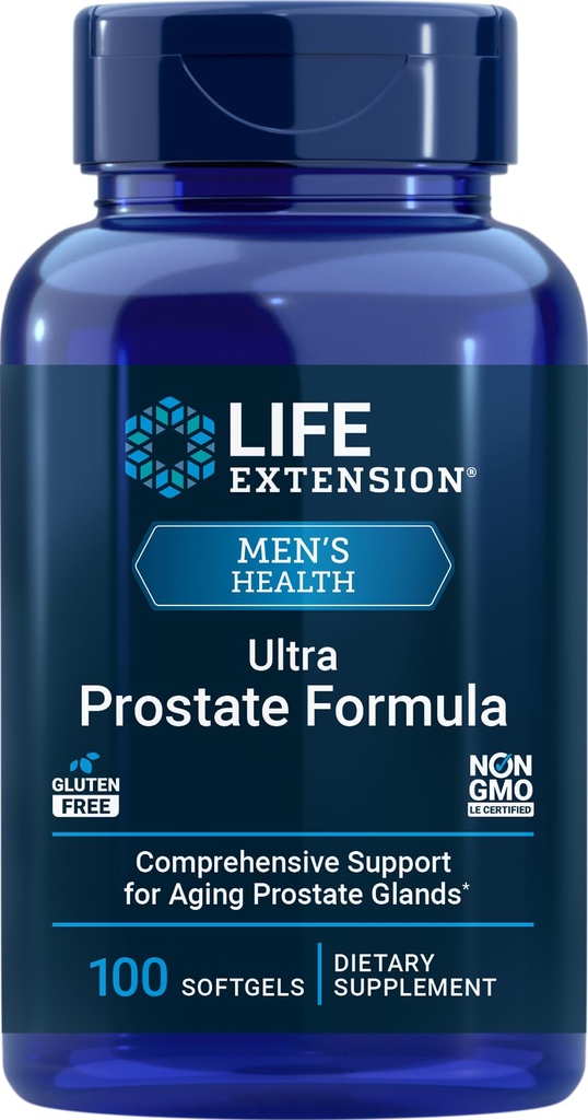 Life Extension Ultra Prostate Formuła, 100 Softgels, Natural Supplement for Men