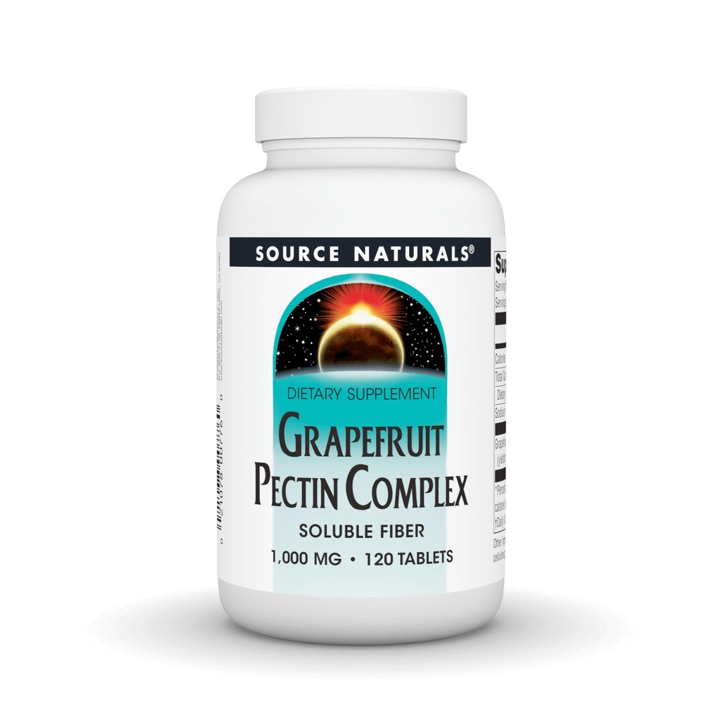 Źródło Naturals Grejpfrut Pectin, Fiber rozpuszczalny - 1000 mg Suplement diety - 120 tabletek