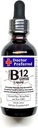 Witamina B12 Kompleksowe płynne krople podjęzykowe Szybkie wchłanianie B2, B3, B5, B6 i B12. 2 fl oz - 60 Day Supply