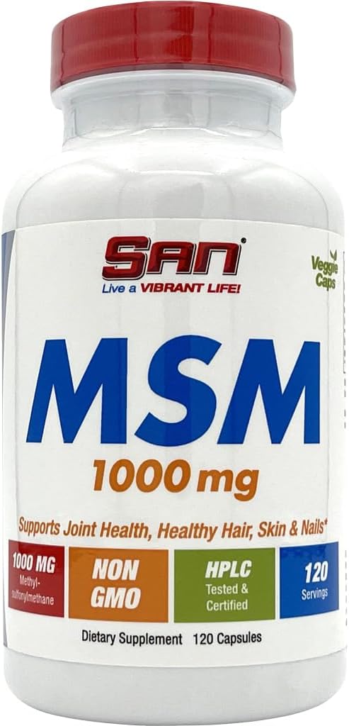 SAN MSM, 1000mg, 120 kapsli