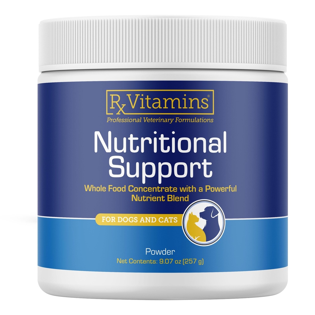 Rx Vitamin Nutritional Support - Połączenie witamin podstawowych, minerałów i innych składników pożytku dla psów i kotów - 9.07oz