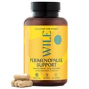 WILE Menopauza i Perimenopauza Suplementy dla kobiet z Ashwagandha - Menopauzalne objawy ulgi dla stresu, Gorące błyski, nocne poty - Zdrowy sen i hormony wsparcia równowagi, Wegan, 30 Służenia