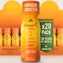 Witamina C Shot 1000MG - Wzmacniacz odporności z cynku, imbir, & Echinacea - Chroń swoją odporność - Walcz Wspólne zimno - Pomarańczowy Flavor - 2.4 FL Oz Butelka - 20 Pack