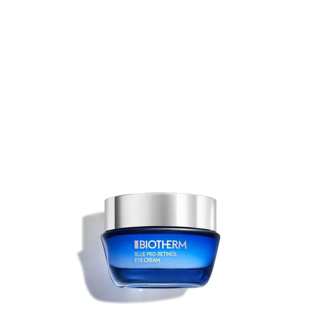 Biotherm Blue Pro- Retinol Wrinkle Smoothing Eye Cream, Anti- Rotinkle i Dark Circles Eye Care z Biotech Plankton & Pro- Retinol, Smoothes and Brightens, Oftalmological Tested, Wegan, 0.5 Fl. Oz