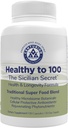 Zdrowe do 100, Sycylijskie Secret Mediterranean Diet, Superfood, Wspiera zdrowy styl życia, (z Resveratrol, Rosemary, Grape Seed Extract, Bergamot Extract) Wzmocnienie odporności, 90 Kapsułki, 30 Sług