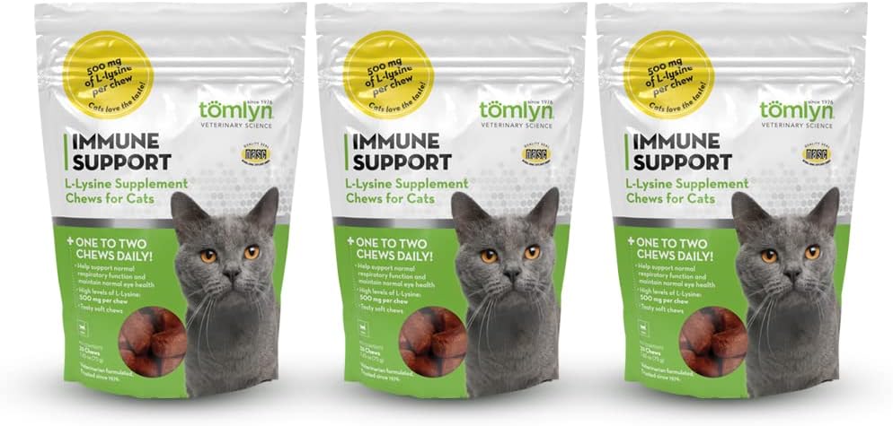 Tomyln Immune Support L- Lysine Nutritional Supplement 2.65oz each (3 Pack)