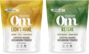 OM MUSZKA SUPERFOOD 7.05oz Bundle, grzywa lwa i Reishi Organic Mushroom Powder, 200 Sługi