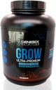 Grow Protein Powder Dietetyczny Suplement wspierający wzrost i regenerację mięśni 124; Czysty zmikronizowany Stwórca Ultra- Premium Lean Mass Gainer 124; Czekolada 124; 20 Służenie 5.3kg