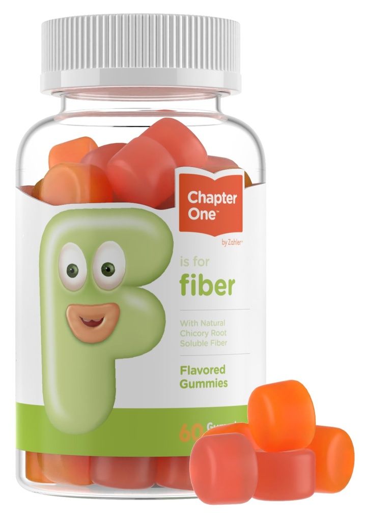 Zahler - Fiber Gummies dla dorosłych i dzieci (60 hrabiego) Certyfikowany koszerny dorosłych i dzieci Fiber Gumy żucia dla wsparcia trawienia, Zdrowe Regularność i ogólne zdrowie - Przeżuwalne suplementy dla dzieci