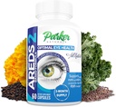 Parker Naturals Optimal Eye Health Witamina & Suplement mineralny, Suplementy do oczu i witaminy do widzenia z witaminą C & E, Luteina i Zeaksantyny Suplementy, 60 Czapki