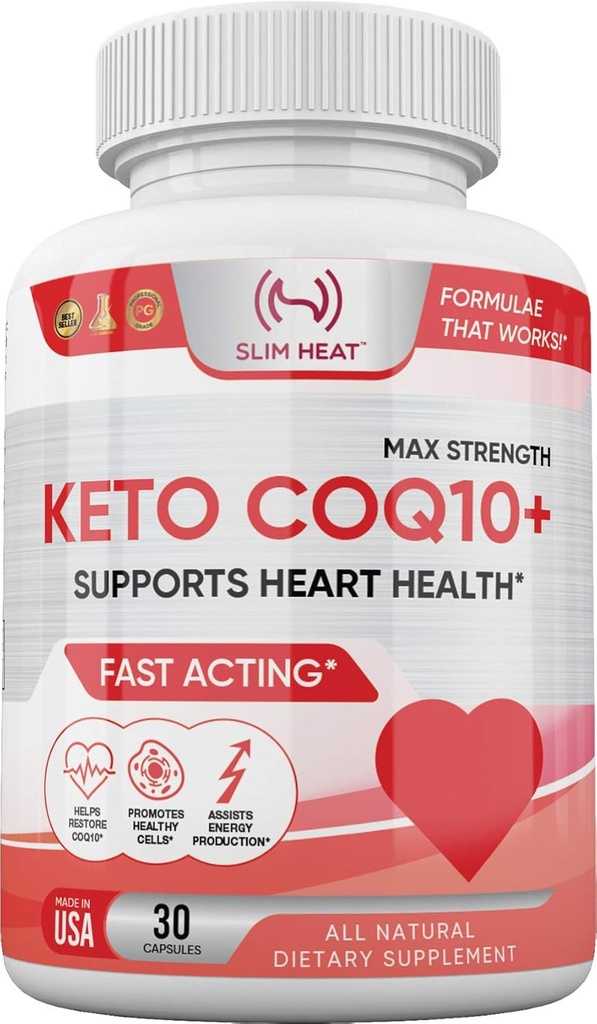 CoQ10 200mg - Formuła szybkiego wchłaniania dla kobiet i mężczyzn - Wspiera zdrowe serce - Wszystkie naturalne Coenzym Q10 Suplement - Nie GMO, Made in USA - 30 Day Supply