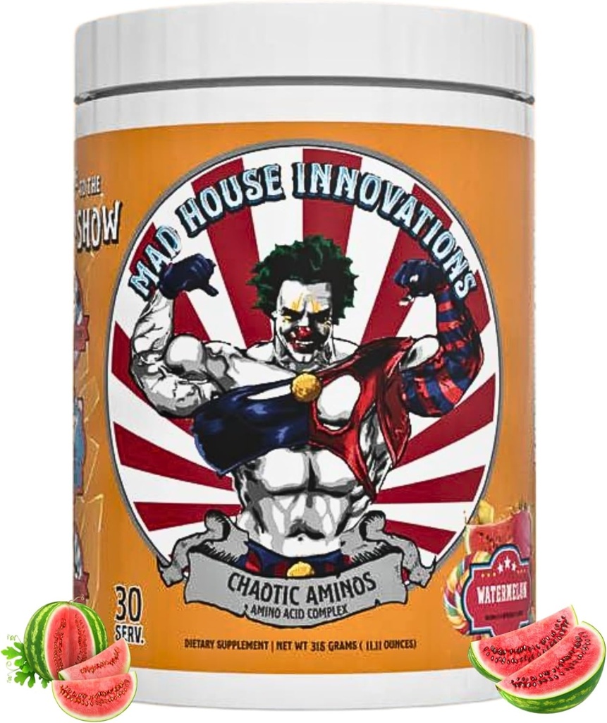Arbuz Kompletne podstawowe aminokwasy złożone Suplement diety dla psychicznej pompy 10.50G aminokwasu, 11.11 Oz wspiera odzysk mięśni i produkcji energii 30 Służenia