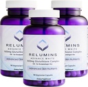Reluminy L- Glutation Complex 1650mg - przeciwutleniacze z kwasem lipidowym alfa, NAC, L- Metionina, Witamina E, Suplement do zdrowia skóry, Made in USA - 90 Kapsułki wegetariańskie x 3 Butelki