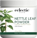 Instytut Eclectic Raw Fresh Freeze- Suszony Nettle Leaf Cały proszek spożywczy 124; 2.1 oz (60 g)