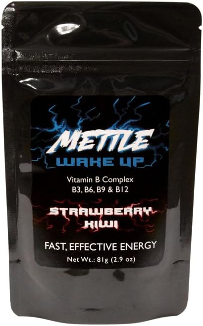 Energy Drink Powder - 75 Słupy 124; Cukier wolny 124; 200mg Kofeina - Mettle Energy Drink Mix (Truskawka Kiwi)