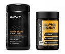 ONNIT Premium Alpha Brain Bundle - Nootropic Brain Supplement (90 Ct) + Black Label Citicoline Mental Speed, Uwaga & Suplement wsparcia (80 Ct) - Promotes Focus, Concentration & Memory