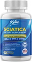 Sciatic Nerve Relief: Advanced Supplement for Sciatica - Potent Alpha Lipoic Acid & Turmeric & Herbal Relief Ingredients - Made in USA, 120 Capsules (120 Count (Pack of 1), Unflavored)