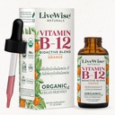 Płynna B12 Witamina Podjęzykowa - All- Naturalna Ciekła Witamina Wegan B12 Krople - Niezmodyfikowana genetycznie Adenozylodobalamina Methylcobalamina Suplement B12 - Zwiększ swój system immunologiczny, Metabolizm, Energia i Focus!