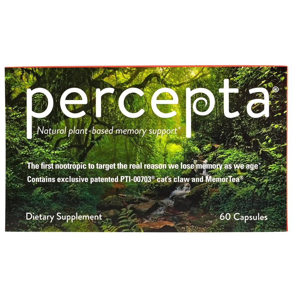 Percepta Plant - Wsparcie Pamięci - Natural Nootropic Brain Booster - Pamięć, Skup, Koncentracja - 30 Day Supply