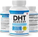 Blocker DHT - Suplement do wzrostu włosów dla genetycznych cieście dla mężczyzn i kobiet - Pomaga w utracie włosów i stymulacji wzrostu Follicle z Saw Palmetto, Biotin & Żelazo - Follicle Growth Supplements Pills