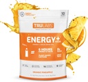 TRULABS Wytrzymałość, Energia + Fokus, Mieszanka do napojów w proszku, Ananas pomarańczowy (10ct)