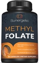 Sunergiczny suplement Folatu Metylowego - z Metylowaną Witaminą B12 i Witaminą B6 - Metabolicznie Aktywny folian w postaci Magnafolatu - Metylofolan 400 µg na kapsułkę - 60 Kapsułek