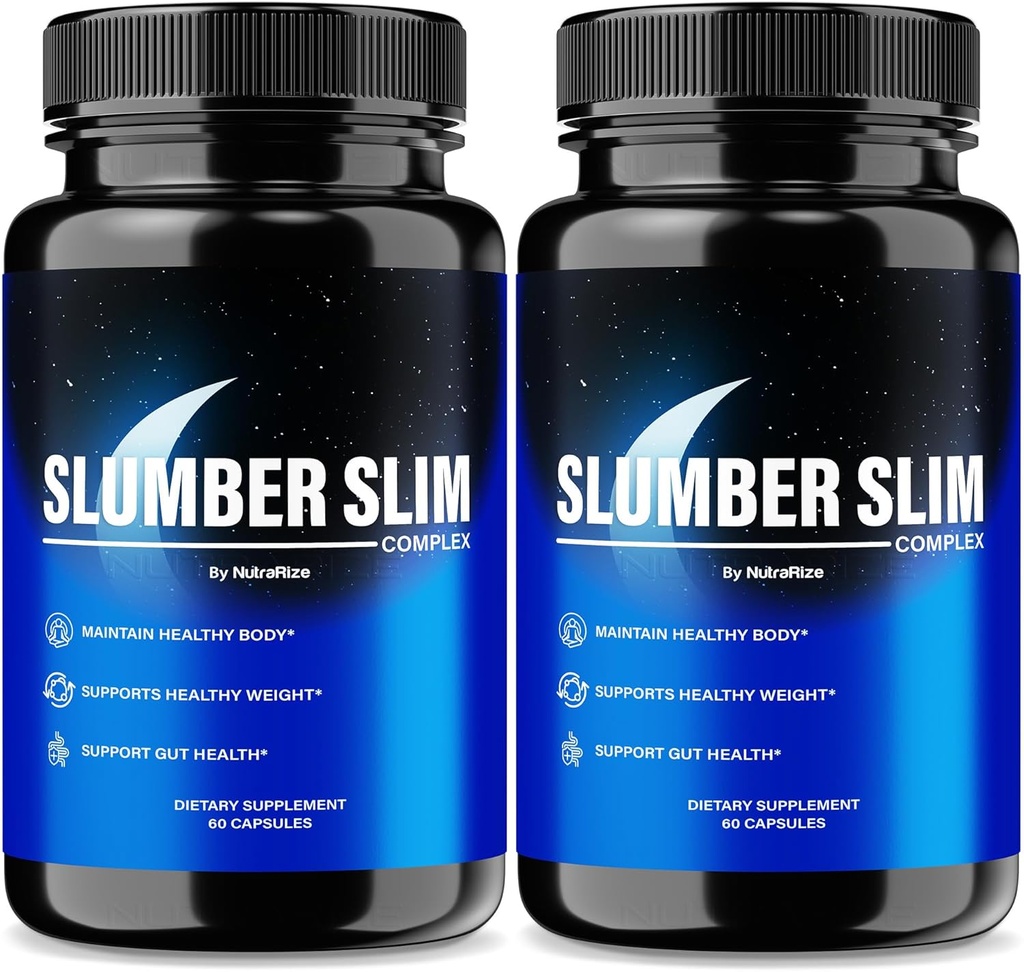 (2 Pack) Slumber Slim Weight Loss, Oficjalna Formuła SlumberSlim Complex, All Natural Pills to Support Fitness i ogólne Wellness, Premium Keto kapsułki, Slumber Slim Recenzje (120 kapsułki)