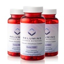 Reluminy Advance Nutrition Gluta 1000 - Zmniejszone L- glutation, Alpha Lipoic Acid & Rose HIPS - Antyoksydant Support for Skin & Total Wellness - 60 Veg kapsułki x 3 Butelki (90- Day Supply)