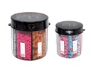 Monster & Monster Jr Supplement Pill Dispensers 2 Pack z etykietami, Bardzo duży i mały pojemnik na tabletki Butelki Prawie każdy suplement, Łatwy do rozwiązania (Monster & Monster Jr.)
