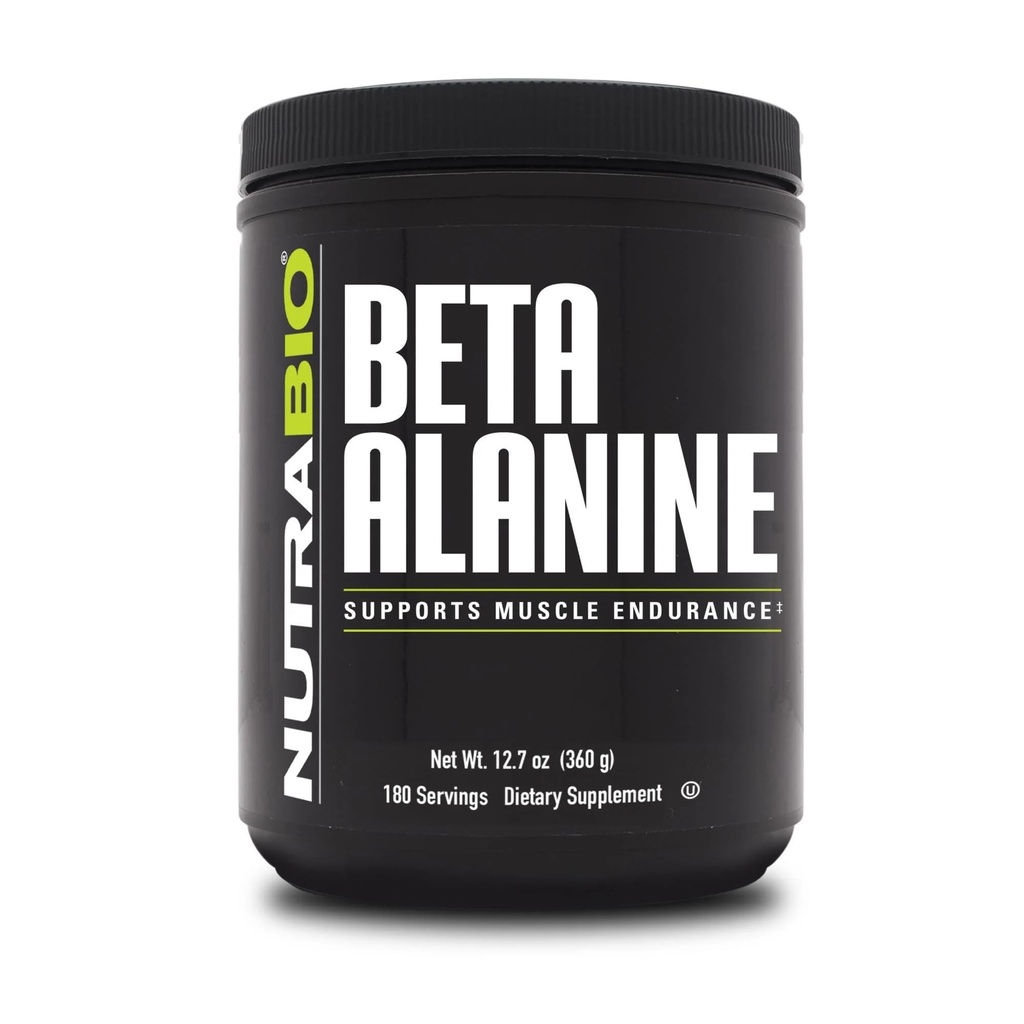 NutraBio Beta Alanine Pre- Workout Supplement - Beta Alanine Powder - 360g Proszek