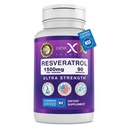 Genex Formulas Resveratrol 1500 mg Supplement for Healthy Aging - NSF Certified for Safety, Quality & Label Accuracy - Potent Antioksydant & Healthy Aging Formula - Gluten Free 90 Count