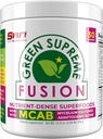 SAN Nutrition Green Supreme Fusion Mieszanka przeciwutleniacz: Super Zielone Smoothie Mix z Spirulina, Chlorella, Grzyby adaptacyjne, 30 Słupki